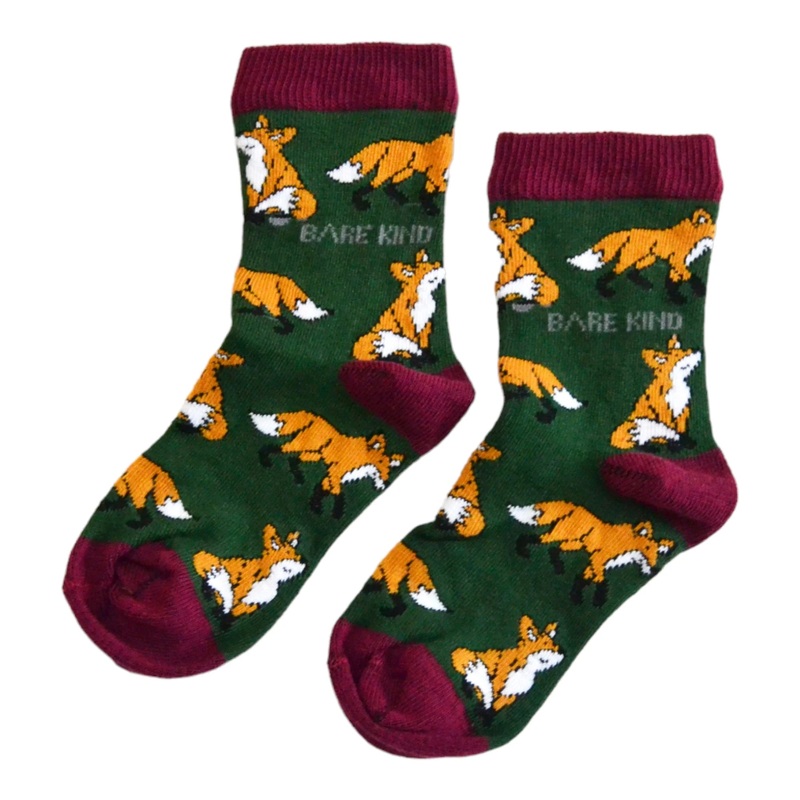 Bare Kind Fox Socks|Orange|One-size