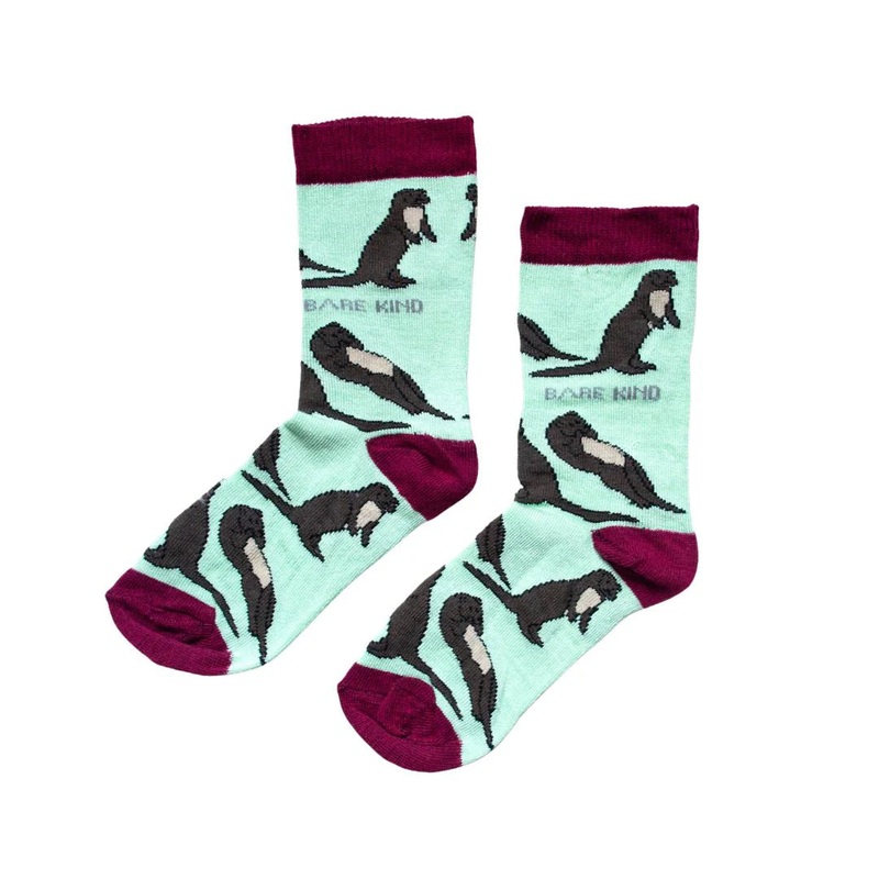 Bare Kind Otter Socks|Green|One-size