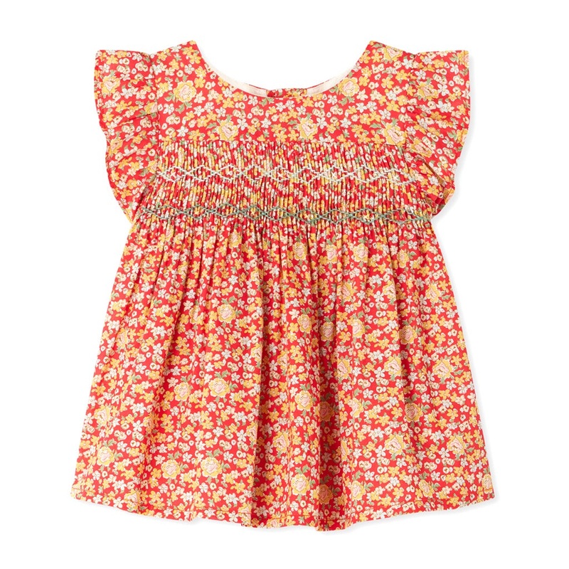 Bonpoint Naomie Blouse|Orange|12 Months|18 Months|2 Years|3 Years