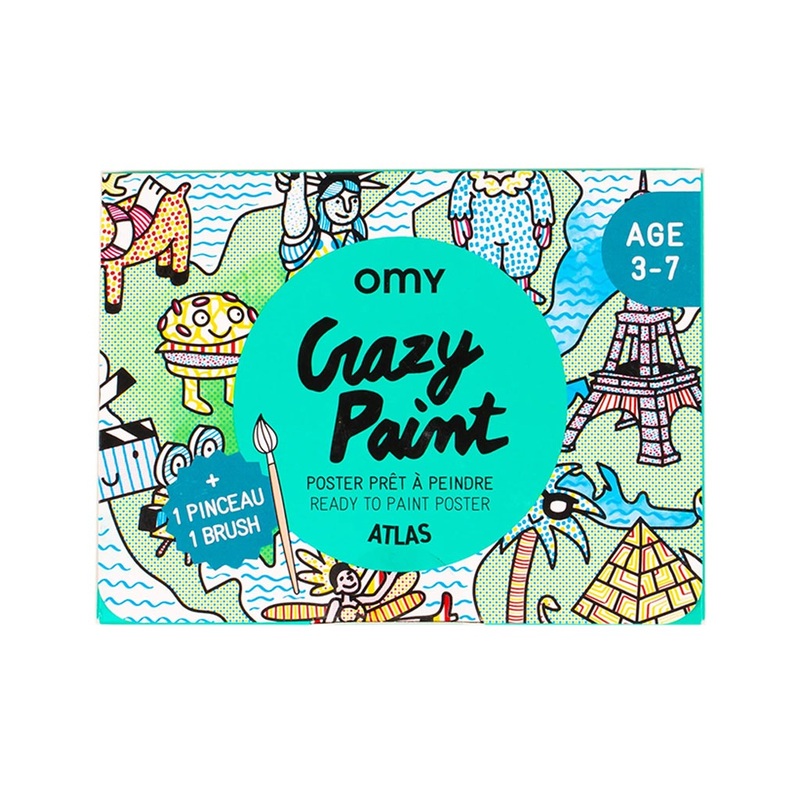 OMY Crazy Paint  Atlas|Multi-Colored|One-size