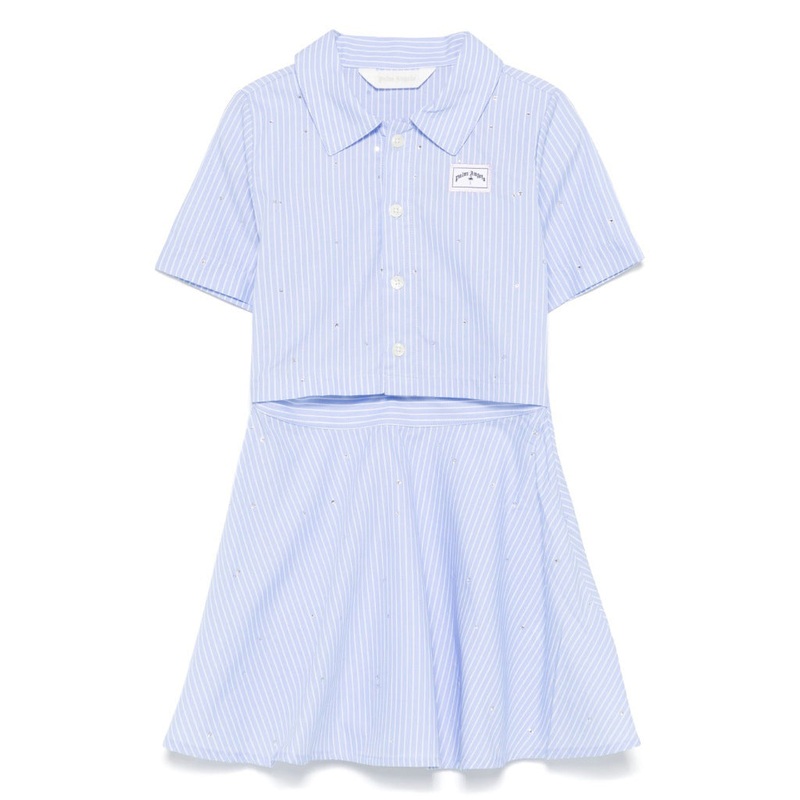 Palm Angels Kids Over Rhinestone Dress