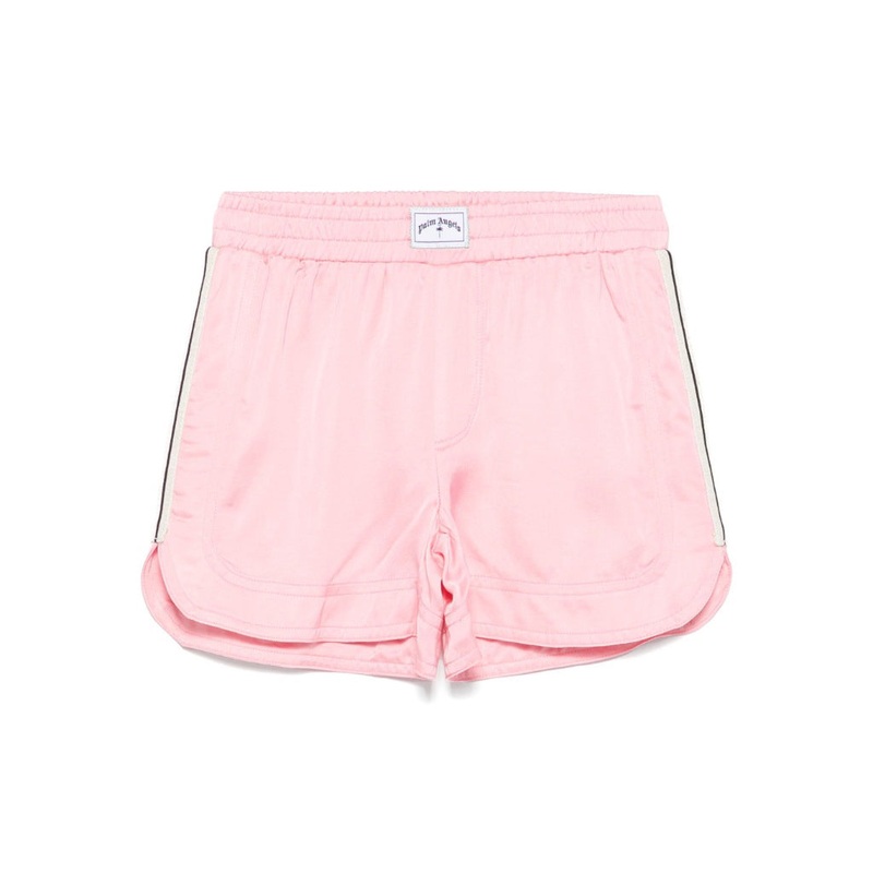 Palm Angels Kids Track Satin Boxer Shorts
