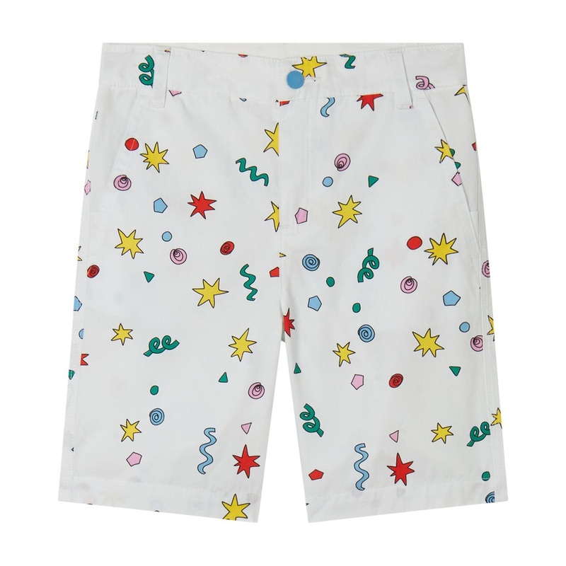 Stella McCartney Kids Magic Confetti All-Over Print Shorts