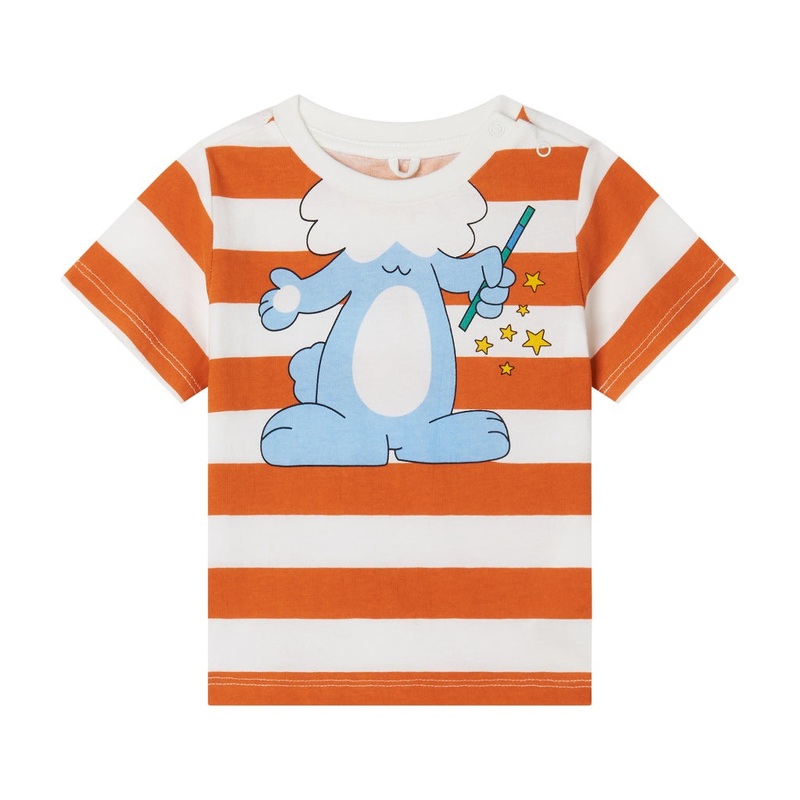 Stella McCartney Kids Magician Bunny Stripes T-shirt