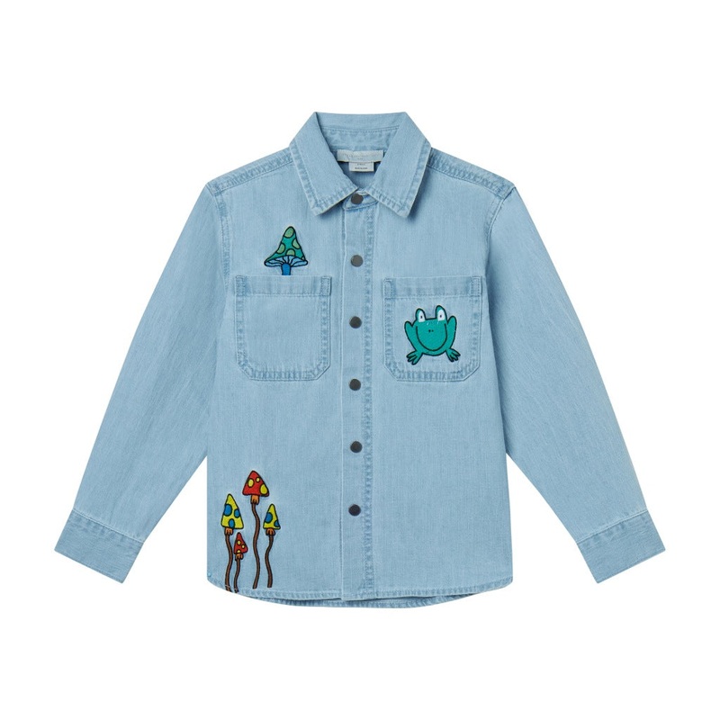 Stella McCartney Kids Woodland Friends Light Denim Shirt
