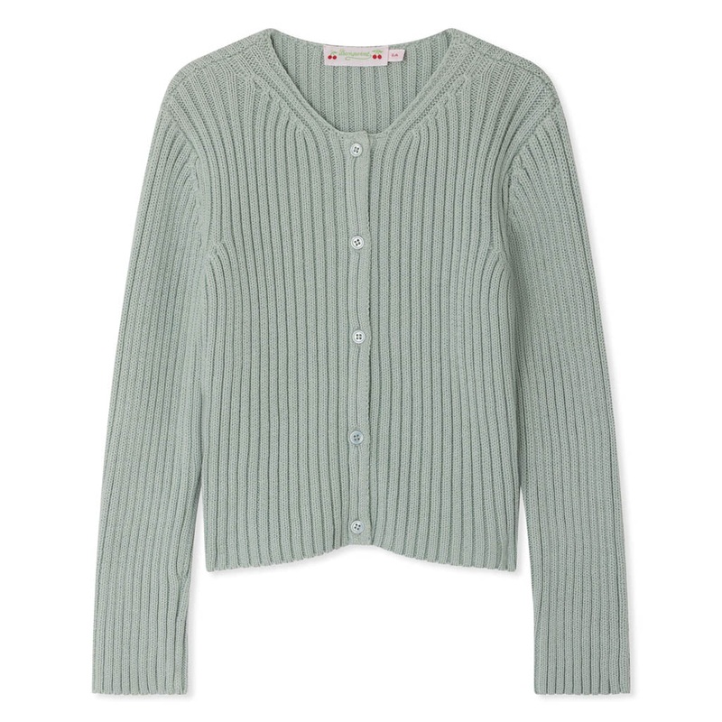 Bonpoint Bresil Cardigan|Green|4 Years|6 Years|8 Years|10 Years|12 Years|14 Years