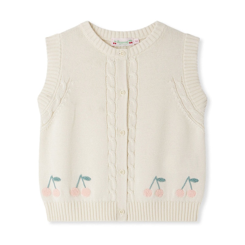 Bonpoint Erini Vest|Ivory|4 Years|6 Years|8 Years|10 Years|12 Years|14 Years