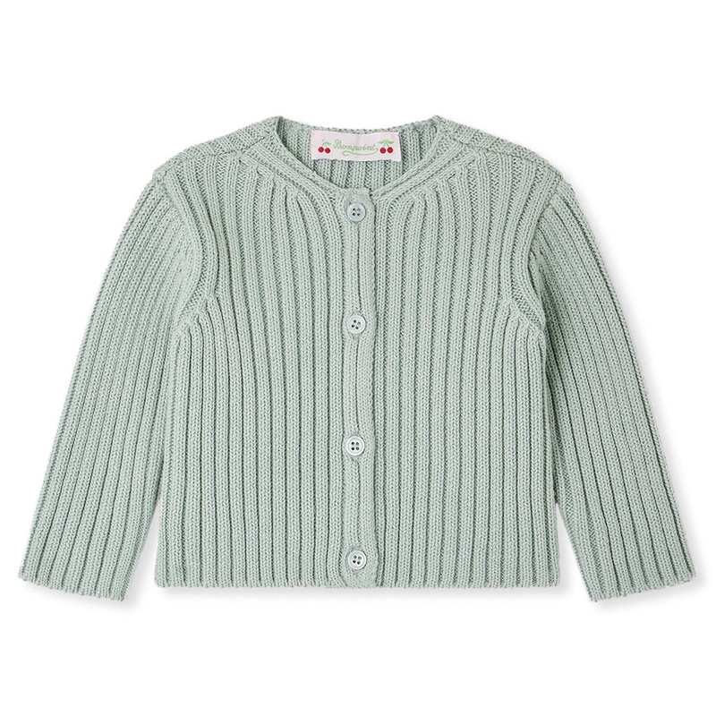 Bonpoint Esil Cardigan|Green|6 Months|12 Months|18 Months|2 Years|3 Years