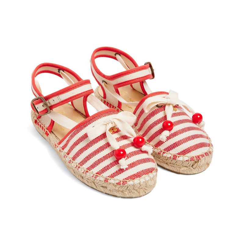 Bonpoint Evila Sandals|Red|30 EU|31 EU|32 EU|33 EU|34 EU|35 EU