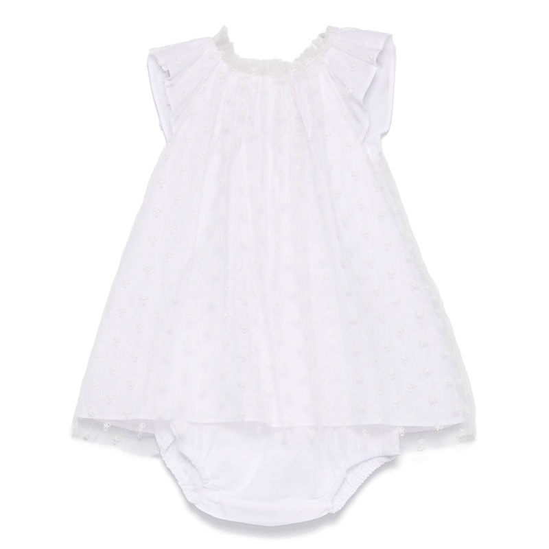 Bonpoint Nuage Dress|White|12 Months|18 Months|2 Years|3 Years