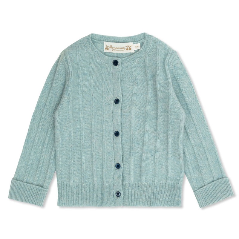 Bonpoint Teyana Cardigan|Light Blue|6 Months|12 Months|18 Months|2 Years