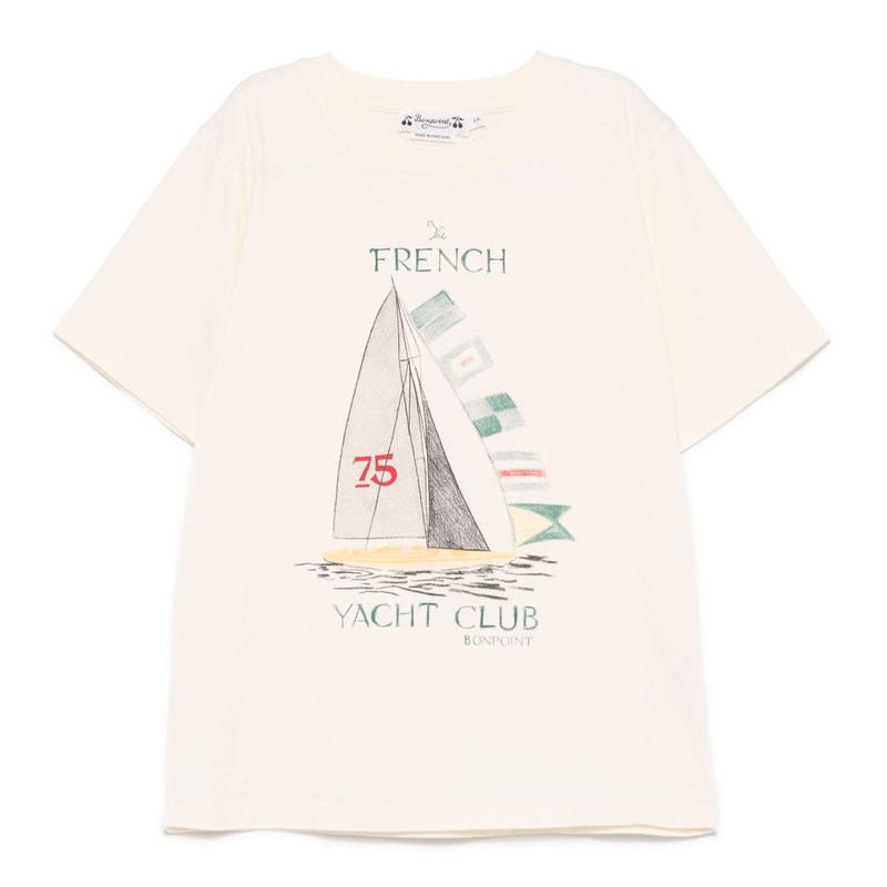 Bonpoint Thibald T-shirt|Ivory|4 Years|6 Years|8 Years|10 Years|12 Years|14 Years