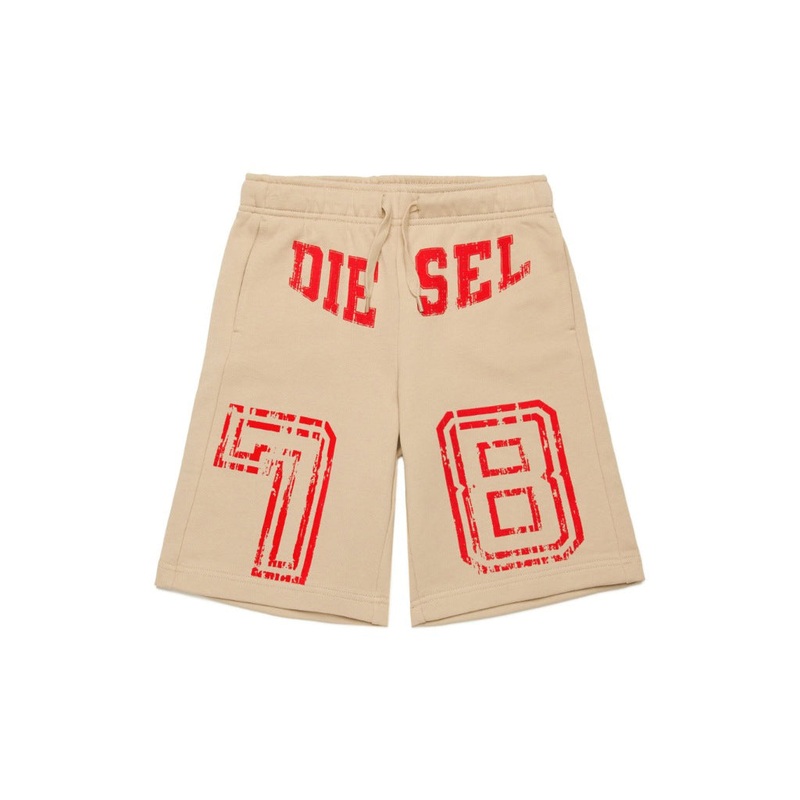 Diesel Kids Printed Shorts|Beige|4 Years|6 Years|8 Years|10 Years|12 Years|14 Years|16 Years