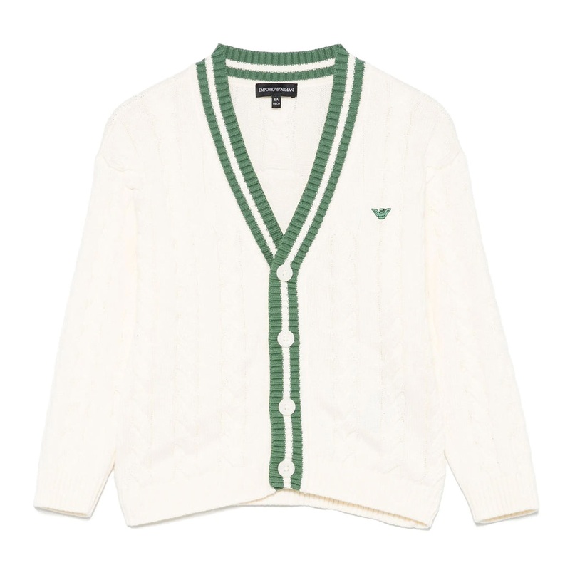 Emporio Armani Junior Cable Knit Cardigan