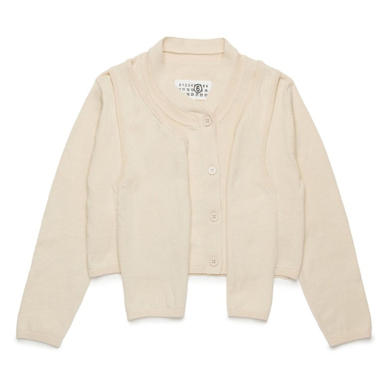 MM6 Kids Double Sleeves Cardigan