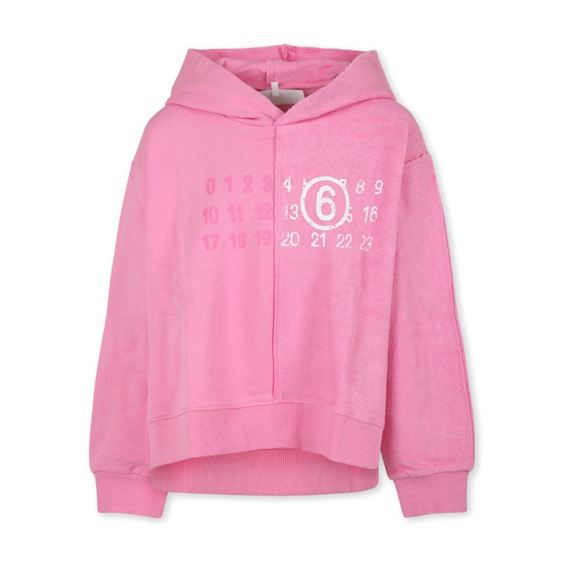 MM6 Kids Logo Hoodie|Pink|4 Years|6 Years|8 Years|10 Years|12 Years|14 Years|16 Years