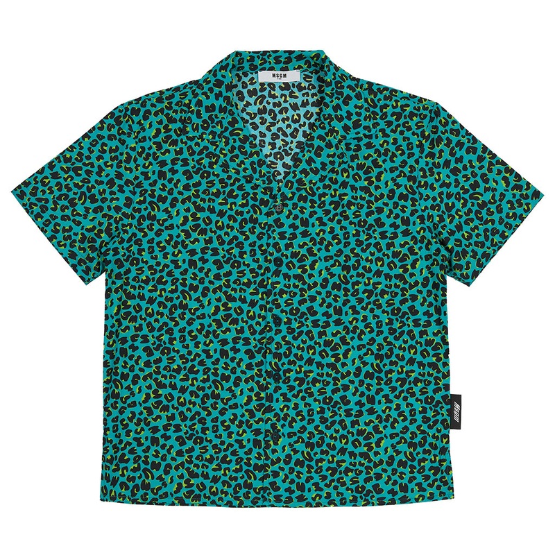MSGM Kids Poplin Shirt|Multi-Colored|4 Years|6 Years|8 Years|10 Years|12 Years|14 Years