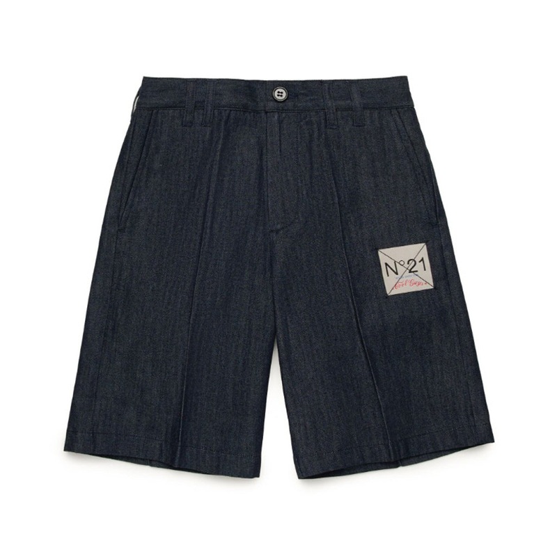 N21 Kids Bermudas Shorts|Blue|4 Years|6 Years|8 Years|10 Years|12 Years|14 Years|16 Years