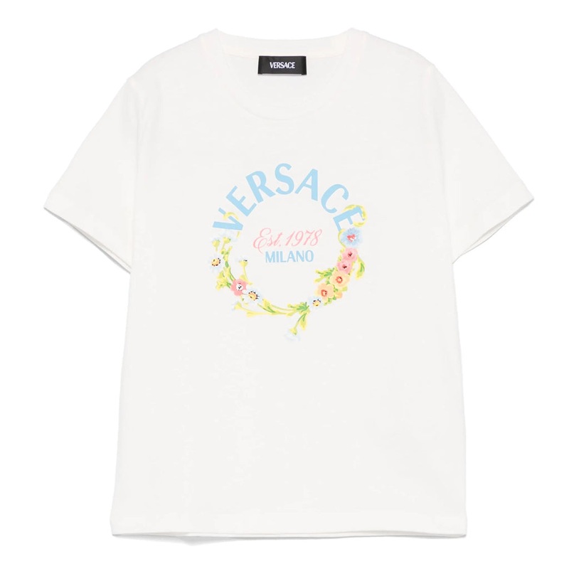 Versace Kids Flower Print T-shirt