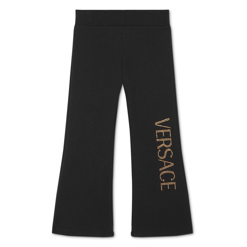 Versace Kids Strass Logo Sweatpants