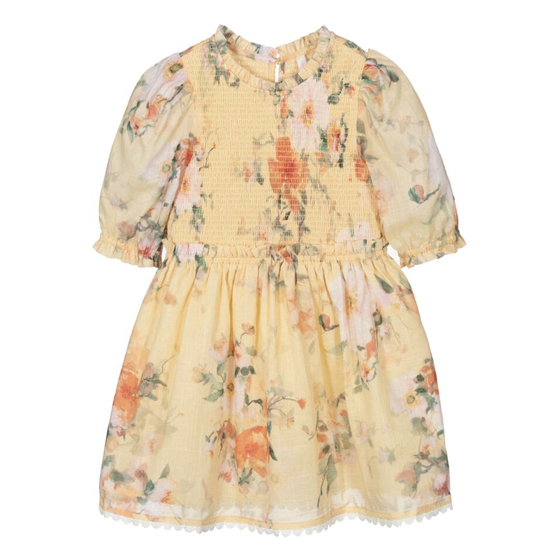 Zimmermann Kids Everley Shirred Bodice Dress