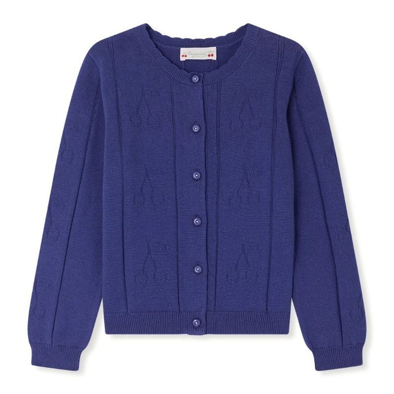 Bonpoint Eliona Cardigan|Indigo|4 Years|6 Years|8 Years|10 Years|12 Years|14 Years