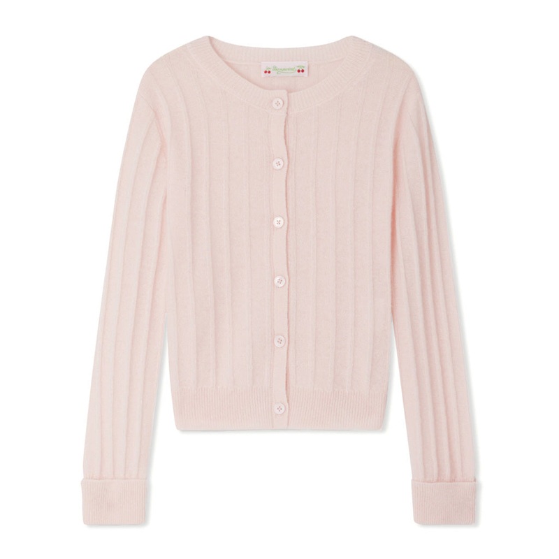 Bonpoint Emeline Cardigan|Pink|4 Years|6 Years|8 Years|10 Years|12 Years|14 Years