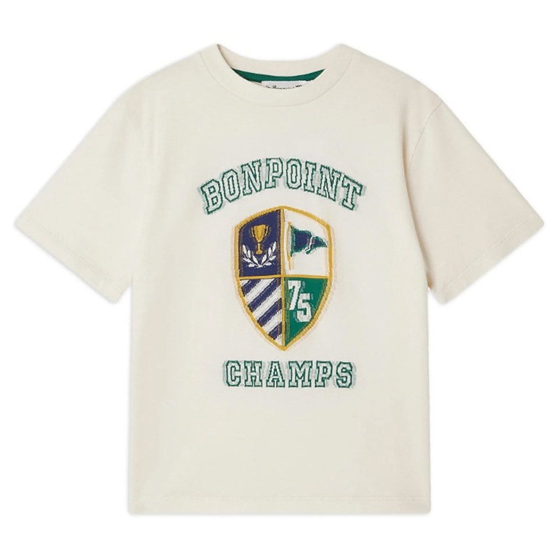 Bonpoint Esmond T-shirt|Ivory|4 Years|6 Years|8 Years|10 Years|12 Years|14 Years