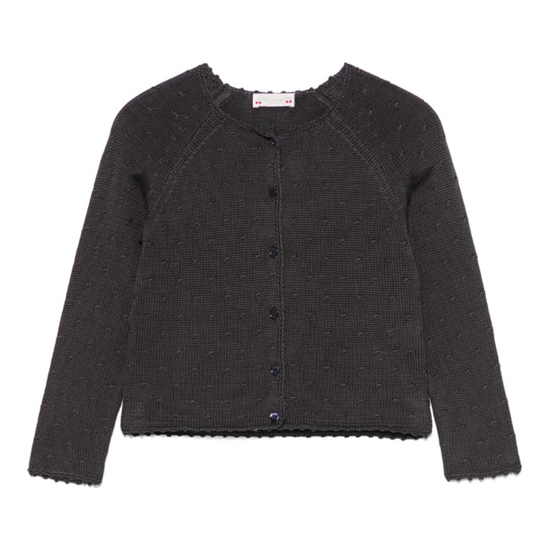 Bonpoint Essie Cardigan|Grey|4 Years|6 Years|8 Years|10 Years|12 Years|14 Years