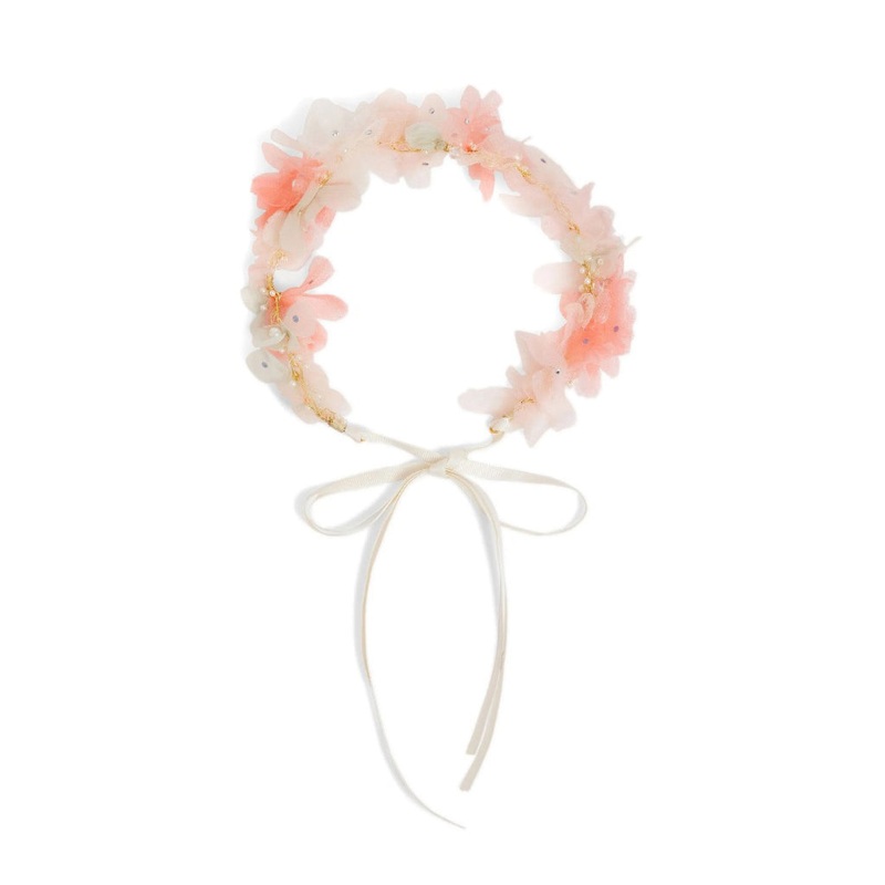 Bonpoint Flower Hair Crown|Pink|One-size