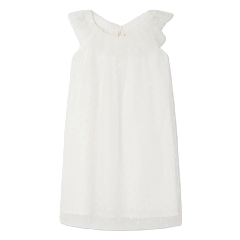 Bonpoint Nuance Dress|White|4 Years|6 Years|8 Years|10 Years|12 Years|14 Years