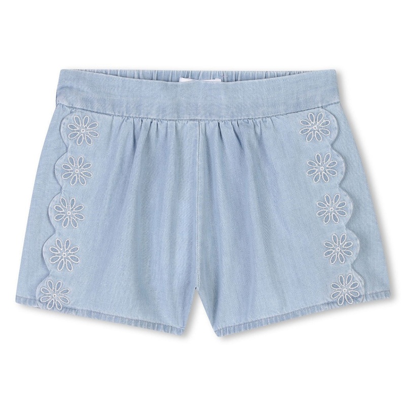 Chlo Kids Denim Shorts|Blue|12 Months|18 Months|2 Years|3 Years