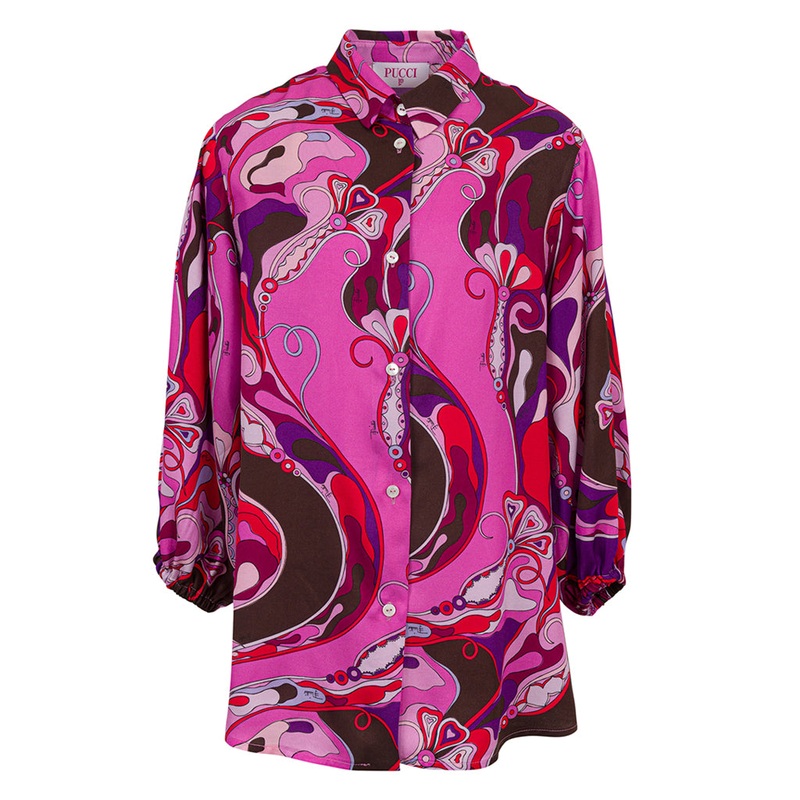 Emilio Pucci Printed Dress|Purple|12 Years|14 Years