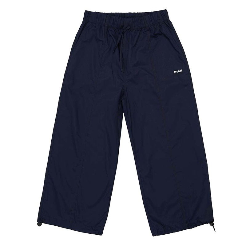 MSGM Kids Poplin Pants|Navy|4 Years|6 Years|8 Years|10 Years|12 Years|14 Years