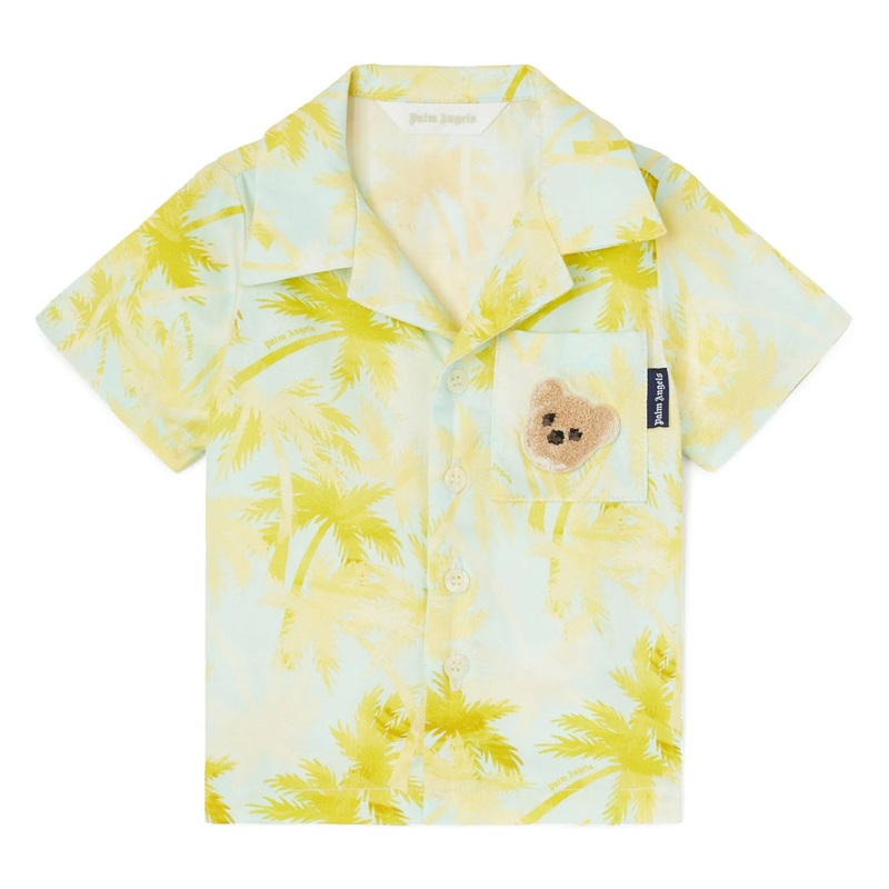 Palm Angels Kids Palms Bear Print Shirt