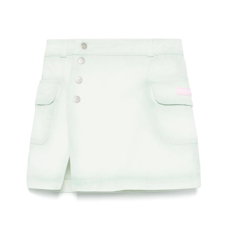 Palm Angels Kids Spray Mini Buttons Skirt