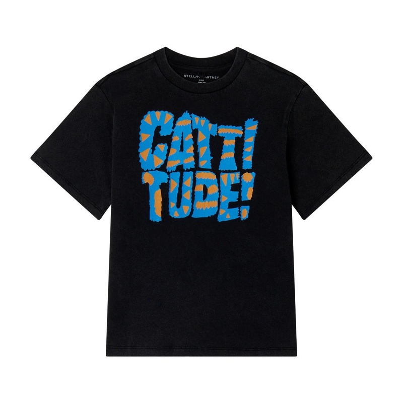 Stella McCartney Kids Cattitude Print T-shirt