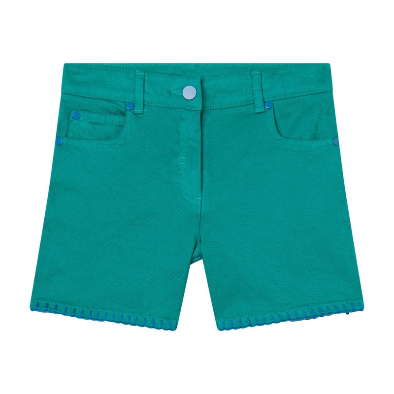 Stella McCartney Kids Cotton Gabardine Shorts