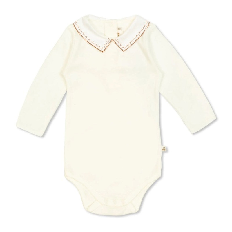 Bonpoint Juillet Bodysuit|Ivory|1 Months|3 Months|6 Months|12 Months|18 Months