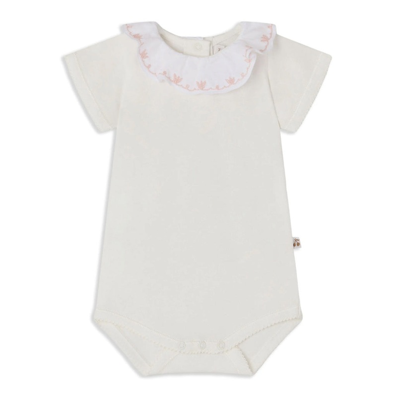 Bonpoint June Bodysuit|White|1 Months|3 Months|6 Months|12 Months|18 Months