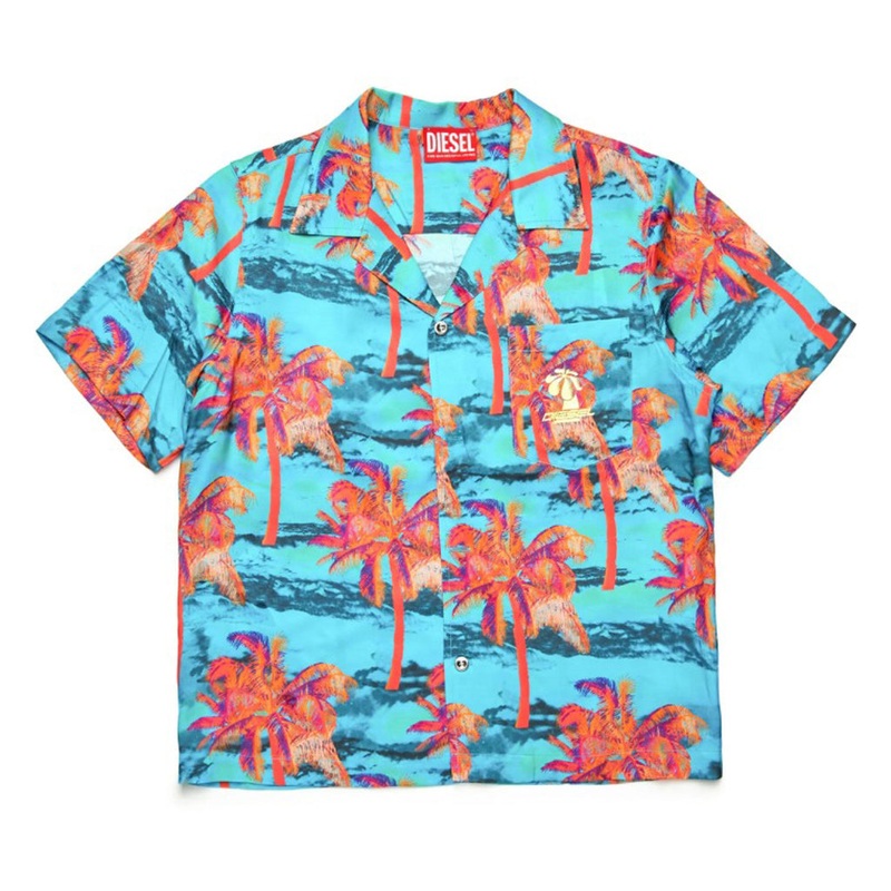 Diesel Kids Printed Shirt|Multi-Colored|12 Years|14 Years|16 Years