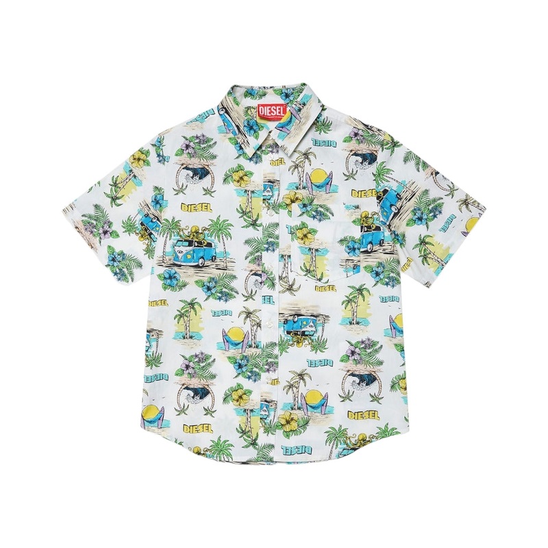 Diesel Kids Printed Shirt|Multi-Colored|4 Years|6 Years|8 Years|10 Years|12 Years|14 Years|16 Years