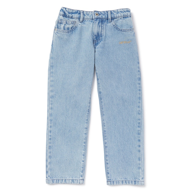 Off-White Kids Bookish Diag Denim Pants