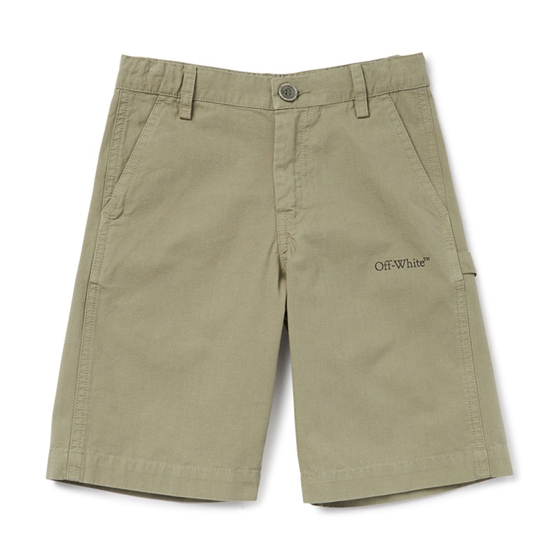 Off-White Kids Bookish Diag Worker Shorts