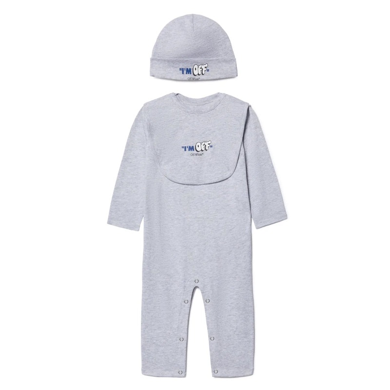 Off-White Kids Logo Quote 3-Pack Baby Set