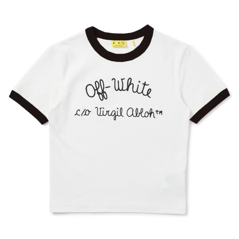 Off-White Kids Ringer Tee|White|4 Years|6 Years|8 Years|10 Years|12 Years|14 Years
