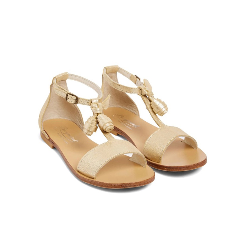 Bonpoint Elmas Sandals|Gold|31 EU|32 EU|33 EU|34 EU|35 EU