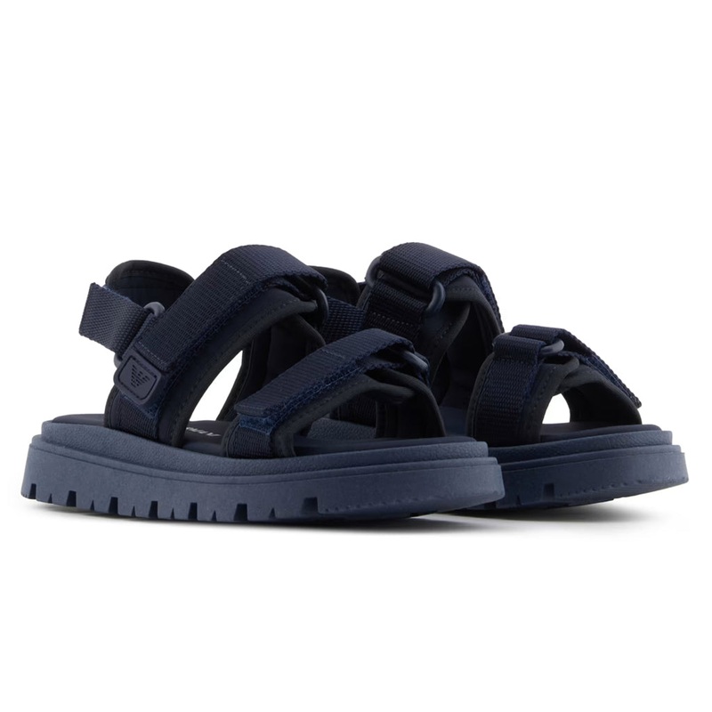 Emporio Armani Junior Velcro Strap Sandals