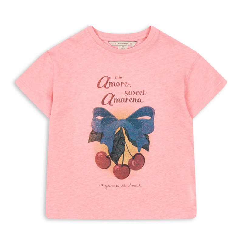 Konges Sljd Cherry T-shirt|Pink|4 Years|6 Years|8 Years|10 Years