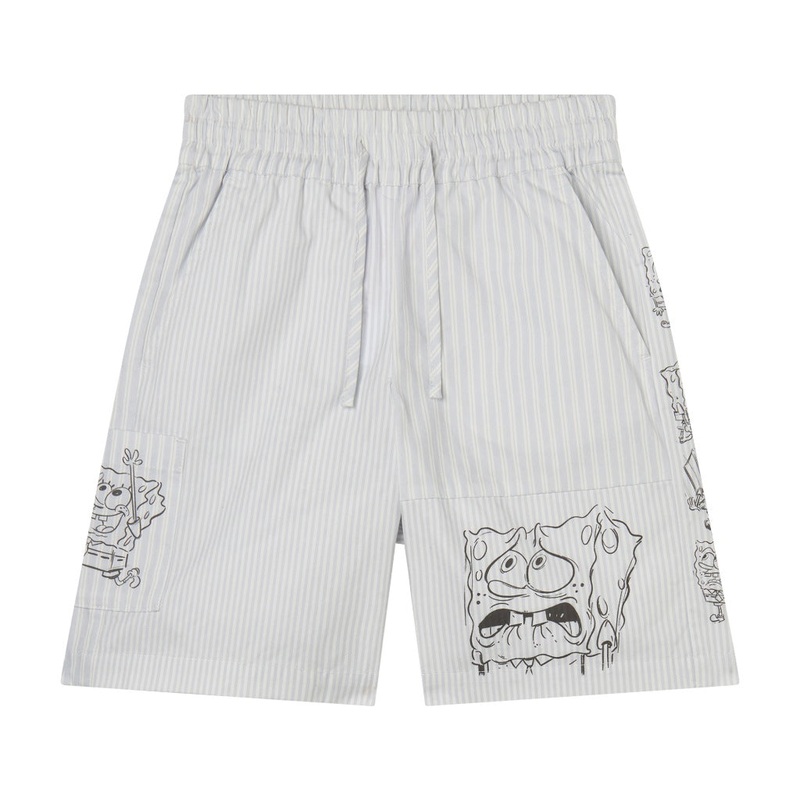 Stella McCartney Kids SpongeBob Cotton Poplin Shorts